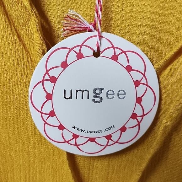 UMGEE Yellow Sleeveless Tierred Mini Dress Womens Size Small NEW - Picture 5 of 9